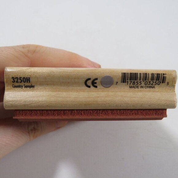 Rubber Stamps Wood Mounted (Sampler "Happiness is Home" & Alphabet) - Picture 4 of 6